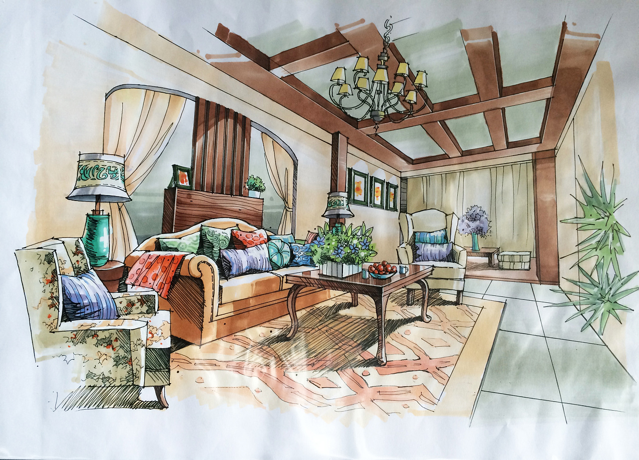 室內(nèi)手繪家具 藝術(shù)與設(shè)計的完美融合